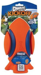 Chuckit! Kickoff Hundespielzeug Wurfspielzeug aus Gummi Größe M Orange Blau – Bild 1 von 6