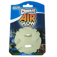 Produktbild von Chuckit Max Glow Air Fetch Ball Hundespielzeug Phosphoreszierend Größe M 2er Pack