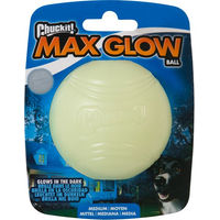 Produktbild von Chuckit! Max Glow Ball Hundespielzeug aus Gummi Größe M Durchmesser 6,5 cm