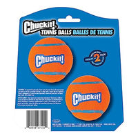 Produktbild von Chuckit! Tennisball-Hundespielzeug aus Filz Größe M Blau und Orange