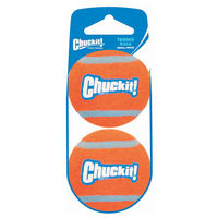 Produktbild von Chuckit! Tennisbälle für Hunde aus Naturkautschuk Größe S Orange 2er Pack
