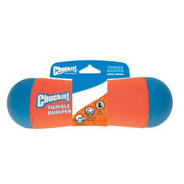 Produktbild von Chuckit! Tumble Bumper L Hund Wurfspielzeug Dummy aus Stoff in Orange Bunt 25cm schwimmend