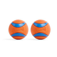Produktbild von Chuckit! Ultra Ball Hundespielzeug Medium 2er Pack Multicolor Schwimmfähig aus Gummi