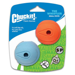 Chuckit! Whistler Hundeball aus Naturkautschuk 2er Pack Größe S Bunt – Bild 1 von 5
