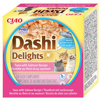 Produktbild von Churu Dashi Delights Flüssiger Katzensnack Thunfisch und Lachs 70 g