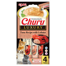 Churu Katzensnack Luxury Thunfisch und Hummer Creme Paste 4 x 14 g – Bild 1 von 1