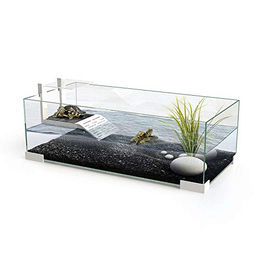 Produktbild von Ciano Tartarium 60 Aqua-Terrarium für Schildkröten mit Rampe aus Glas in Transparent und Weiß