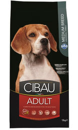 CIBAU Adult Medium Hundefutter für erwachsene Hunde mittlerer Rasse mit Huhn oder Fisch Monoprotein 12 kg - 12 kg – Bild 1 von 3