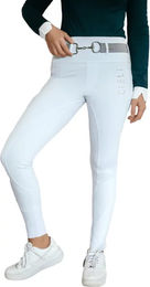 Cieli Equestrian Ayla Turnierhose Damen Weiß Lycra Größe 2XS – Bild 1 von 1
