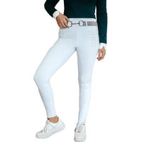 Produktbild von Cieli Equestrian Ayla Turnierhose Damen Weiß Lycra Größe 3XS