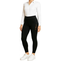 Produktbild von Cieli Equestrian Ayla Winter Reithose Damen mit Fleece Mid Grip Schwarz 3XS