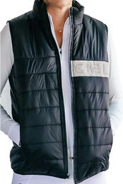Cieli Equestrian Carter Weste aus Baumwolle für Reiter Unisex Schwarz Blau Größe S – Bild 1 von 1