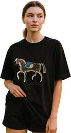 Cieli Equestrian Damen T-Shirt The Iyanda Full Horse Schwarz M – Bild 1 von 1