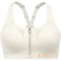 Produktbild von Cieli Equestrian Performance Damen Sport-BH in Beige und Weiß Größe L