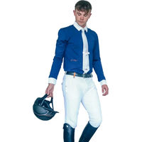 Produktbild von Cieli Equestrian Reithose für Damen in Blau mit Silikon-Grip Größe S
