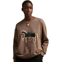 Produktbild von Cieli Equestrian Reitshirt The Iyanda Full Horse Langarmshirt für Damen in Beige Größe S
