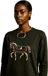 Cieli Equestrian Reitshirt The Iyanda Full Horse Langarmshirt für Damen in Grün oder Schwarz – Bild 1 von 1