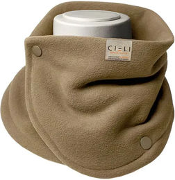 Cieli Equestrian Schlauchschal aus Fleece für Damen und Herren in Braun und Beige – Bild 1 von 1