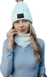 Cieli Equestrian Signature Bommelmütze für Damen in Weiß – Bild 1 von 1