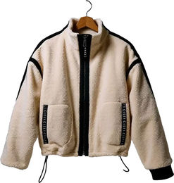 Cieli Equestrian Tina Teddy Fleecejacke für Damen in Beige Größe L – Bild 1 von 1