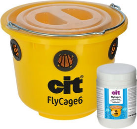 Cit FlyCage6 Fliegenfalle Komplettset mit Deckel, 6 Gittern und Köder – Bild 1 von 4
