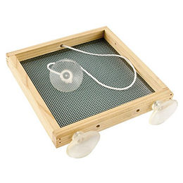 Produktbild von CJ Wildbird Foods Vogelhaus Futterstelle aus Holz für Fensteröffner