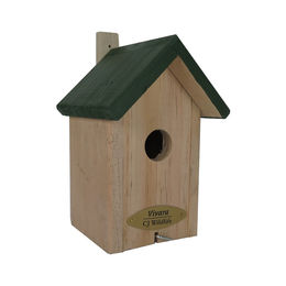 CJ Wildbird Nistkasten für Rotkehlchen und Zaunkönige aus Holz in Natur und Grün – Bild 1 von 4