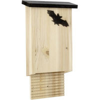 Produktbild von CJ Wildlife Fledermauskasten Glamis aus Holz in Natur/Schwarz 17x6,1x31,2 cm
