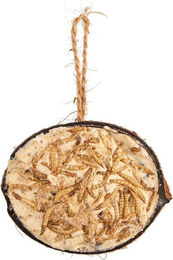 Produktbild von CJ Wildlife Insektenfutter Kokosnuss halb mit Mehlwürmern für Wildvögel 200 g