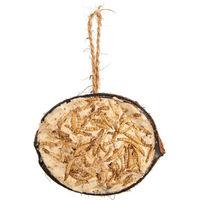 Produktbild von CJ Wildlife Insektenfutter Kokosnuss halb mit Mehlwürmern für Wildvögel 200 g