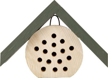 Produktbild von CJ Wildlife Insektenhotel Amantani aus Holz in Natur/Grün 17 x 11,5 x 12,5 cm