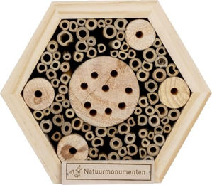 Produktbild von CJ Wildlife Insektenhotel Hexagon aus Naturholz 16 x 8 x 16 cm