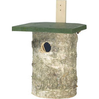 Produktbild von CJ Wildlife Nistkasten aus FSC Birkenholz für Wildvögel grün 18x20x29,5 cm