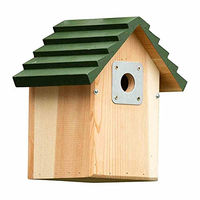 Produktbild von CJ Wildlife Nistkasten Vail Vogelhaus aus Holz in Grün/Natur mit Ø 34 mm Einflugloch für Wildvögel