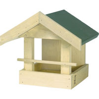 Produktbild von CJ Wildlife Vogelhaus Memphis aus Holz in Natur und Grün 23,5 x 21,2 cm