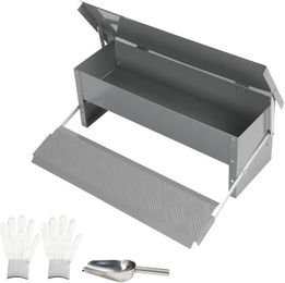 Clanmacy Automatischer Futterautomat für Geflügel aus verzinktem Stahl mit Rattenschutz 5kg - 5 kg – Bild 1 von 5