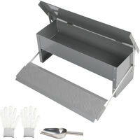 Produktbild von Clanmacy Automatischer Futterautomat für Geflügel aus verzinktem Stahl mit Rattenschutz 5kg - 5 kg