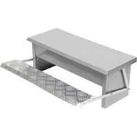 Produktbild von Clanmacy Automatischer Hühner Feeder Futtertrog aus verzinktem Stahl für Geflügel wie Hühner Enten und Puten 5kg - 5 kg