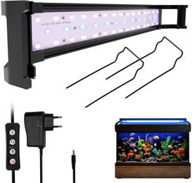 Clanmacy LED Aquariumleuchte Energiesparende Lichtleiste für Süßwasser-Aquarien 35-105cm 16W - 16 Stk. – Bild 1 von 5