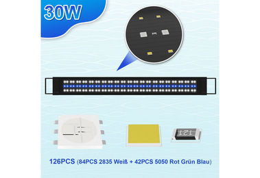 Clanmacy RGB LED Aquariumleuchte für Aquarien 90-120cm Schwarz – Bild 1 von 4