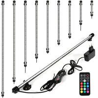 Produktbild von Clanmacy RGB LED Aquariumleuchte für Süßwasser und Salzwasser 18cm-112cm Schwarz