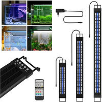 Produktbild von Clanmacy RGB LED Aquariumleuchte Schwarz für Aquarien 55-80cm