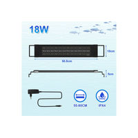 Produktbild von Clanmacy RGB LED Aquariumleuchte Vollspektrum Aufsetzleuchte für Tropenfische 55-80cm
