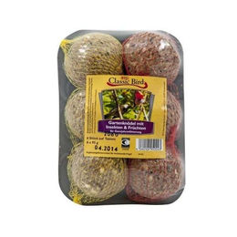 Classic Bird Meisenknödel für Wildvögel mit Früchten und Insekten 3980g - 16 x 6 Stk. – Bild 1 von 4