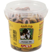 Produktbild von Classic Dog Belohnungssnack Konfekt Mix für erwachsene Hunde mit Rind Lamm Huhn und Lachs 500g - 500 g