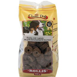 Produktbild von Classic Dog Belohnungssnack Rollis mit Lamm für Hunde 500g - 500 g