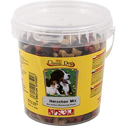 Classic Dog Herzchen-Mix Belohnungssnack für Hunde Adult mit Rind Lamm Huhn und Lachs 500 g - 500 g – Bild 1 von 2