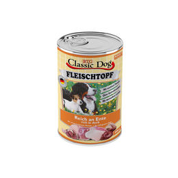 Produktbild von Classic Dog Hundefutter Adult Fleischtopf Pur Ente Getreidefrei mit hohem Fleischanteil 6x 400g - 6 x 400 g