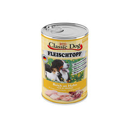 Produktbild von Classic Dog Hundefutter Adult Fleischtopf Pur Huhn Getreidefrei mit hohem Fleischanteil 6x 400g - 6 x 400 g