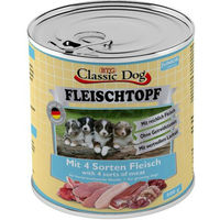 Produktbild von Classic Dog Hundefutter Junior Fleischtopf mit 4 Sorten Fleisch Ente Huhn Lamm Pute Getreidefrei 6 x 800g - 6 x 800 g